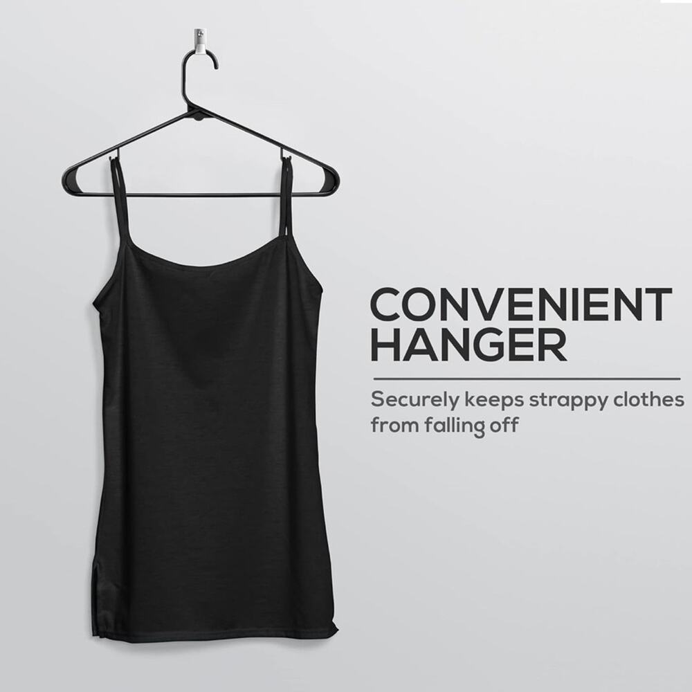 EUC Black Plastic Adult Clothes Hangers. Lot of 20 hangers.